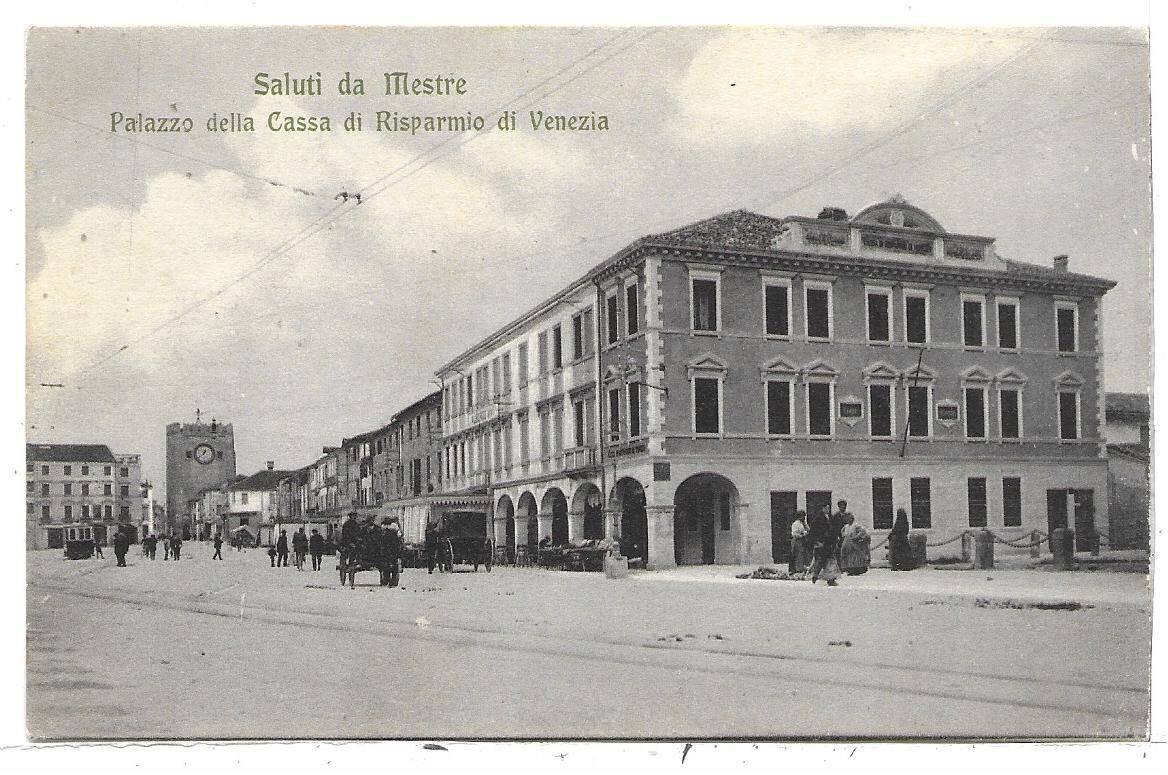 Il primo palazzo che ospitò la Cassa di Risparmio di Venezia di proprietà dei Vivit