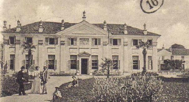Villa Algarotti-Berchet in un'immagine d'epoca