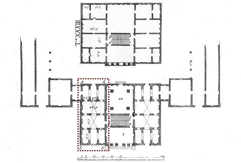 La pianta della villa Mocenigo Morosini