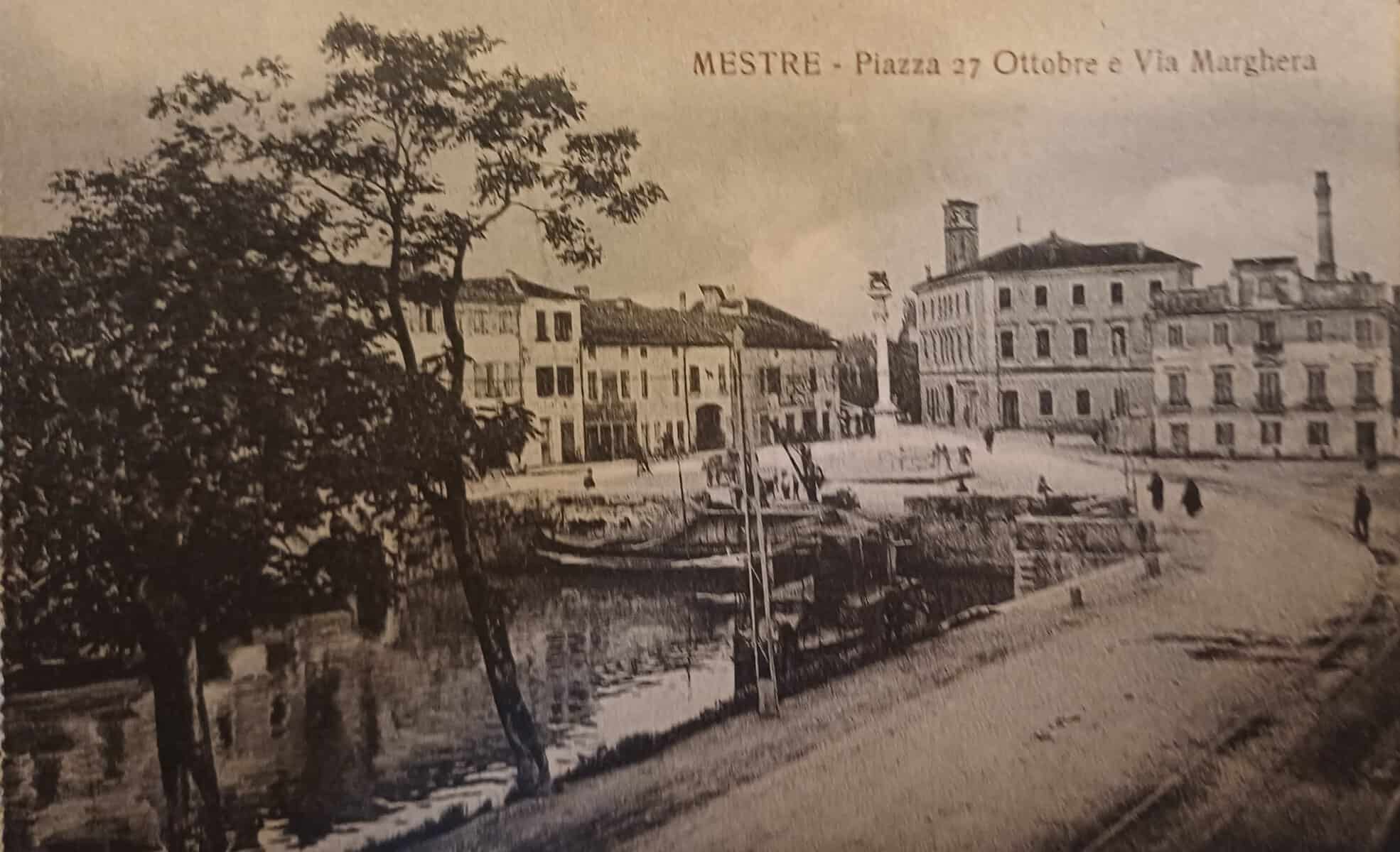 La linea del Tram di Piazza Barche (Collezione Alessandro Bon)