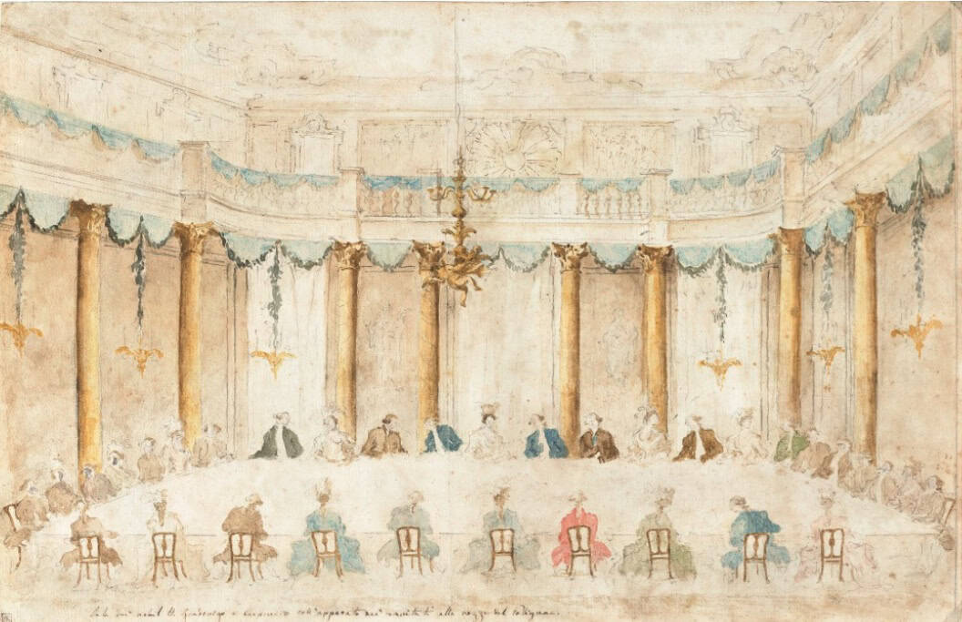 Banchetto per le nozze del duca di Polignac di F. Guardi