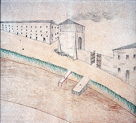 Costruzione di un pontile per conto del signor Giacomo Fedeli sulla riva antistante la fornace di sua proprietà. 1841