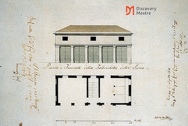 Vista posteriore del teatro Balbi