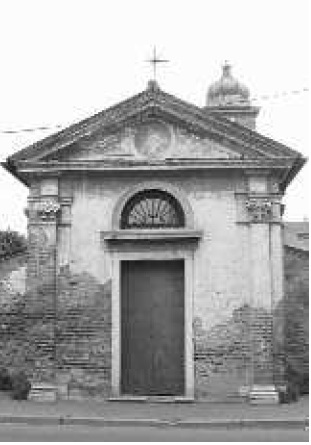 Facciata dell’oratorio di Villa Paganello