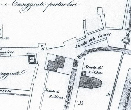 Municipio, particolare della Mappa del Manocchi