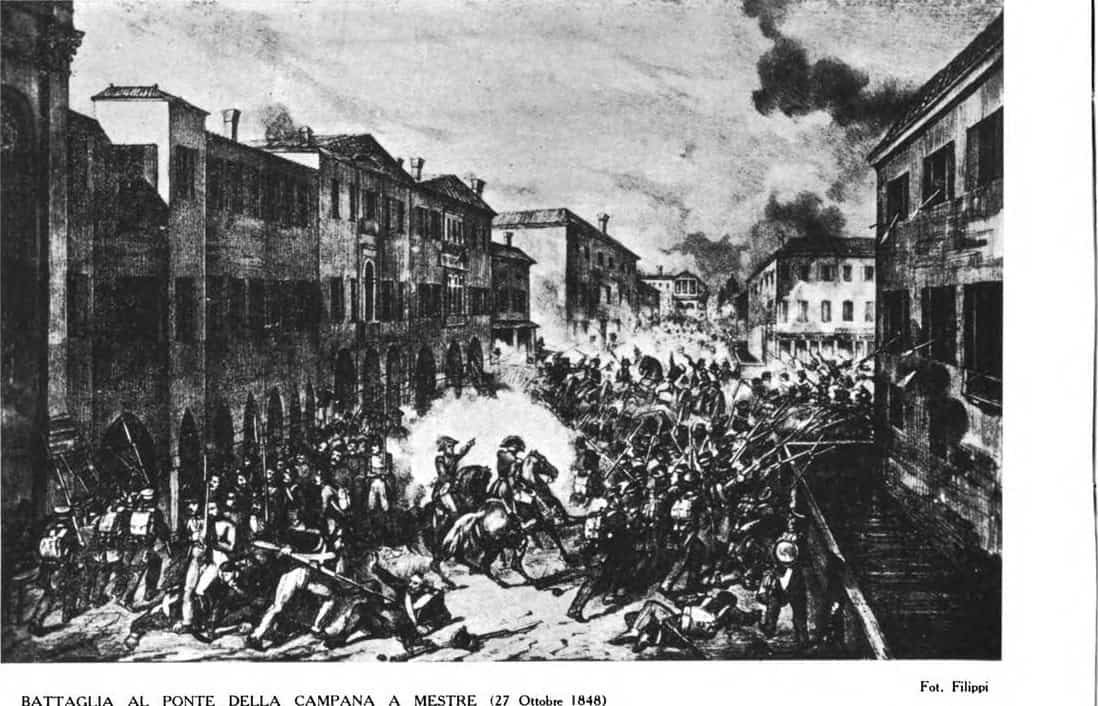 La battaglia al ponte della Campana a Mestre, 27 ottobre 1848