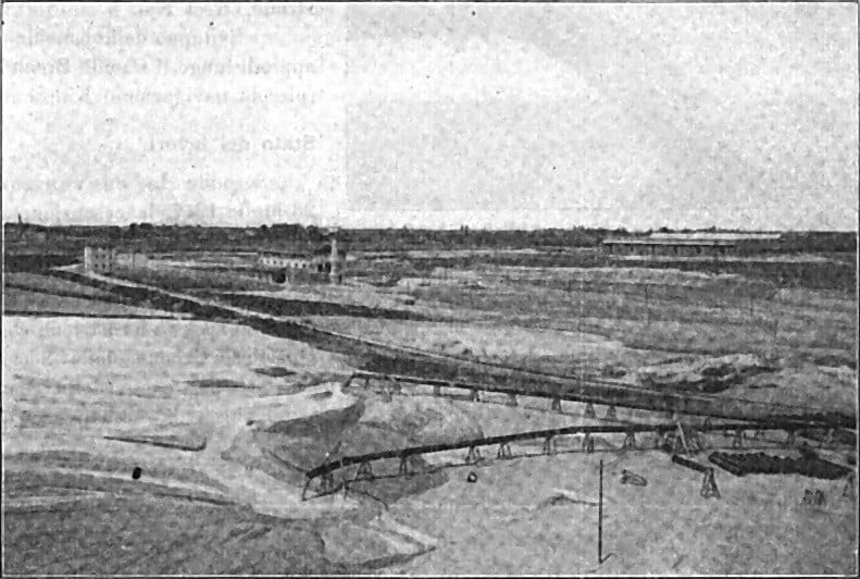 Colmate idrauliche in formazione, cantiere di Porto Marghera, 1922