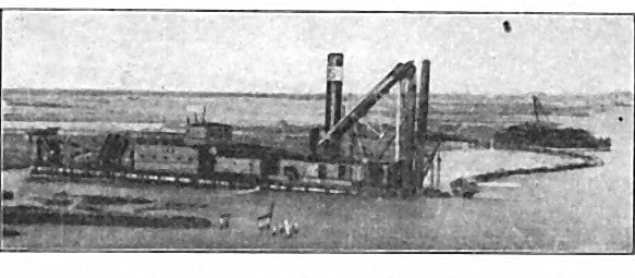 Draga succhiante a coltelli e idroscaricatore, cantiere di Porto Marghera, 1922